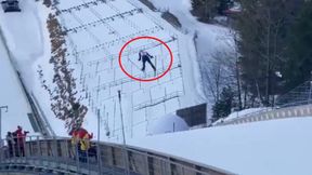 Skoki narciarskie. Jedyne nagranie po historycznym skoku. Co za wysokość!
