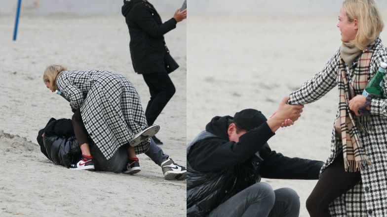 Misiek Koterski i Dagmara Bryzek na romantycznym spacerze