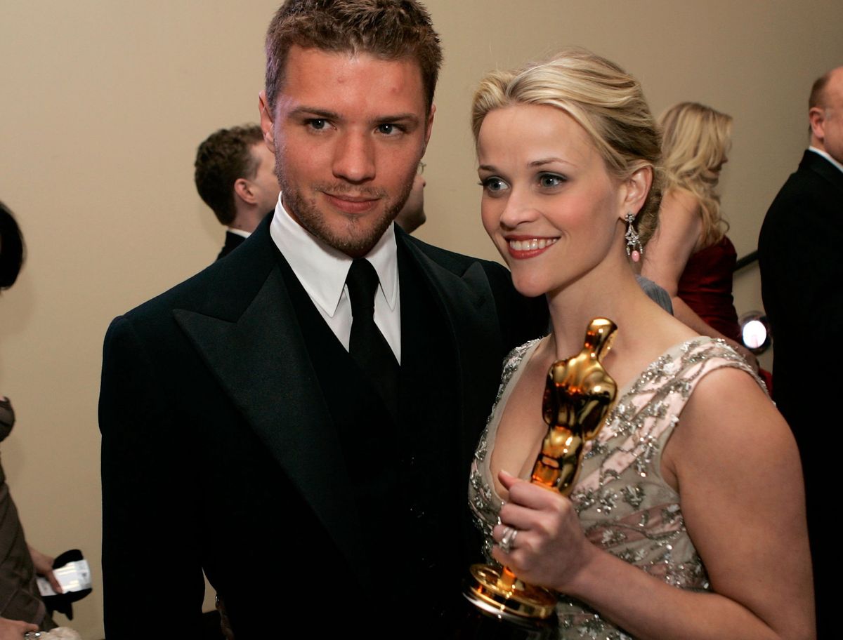 Reese Witherspoon i Ryan Phillippe podczas ceremonii rozdania Oscarów