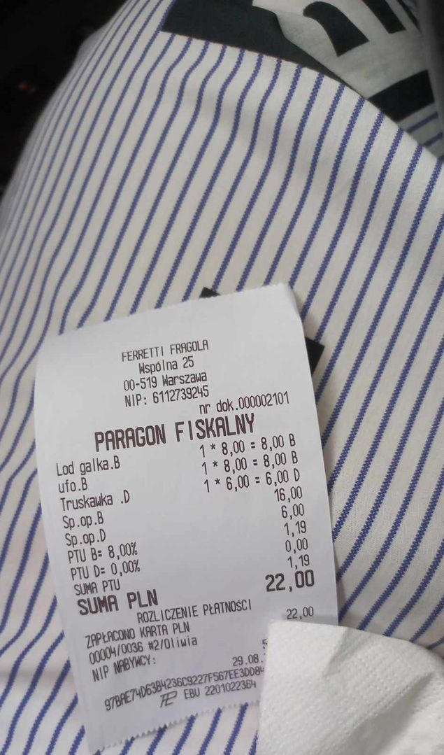 Za wszystko zapłaciliśmy 22 złote