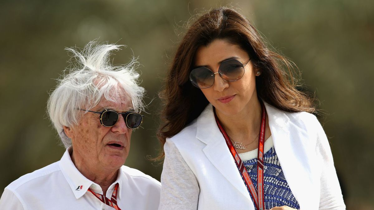 Bernie Ecclestone z żoną Fabianą