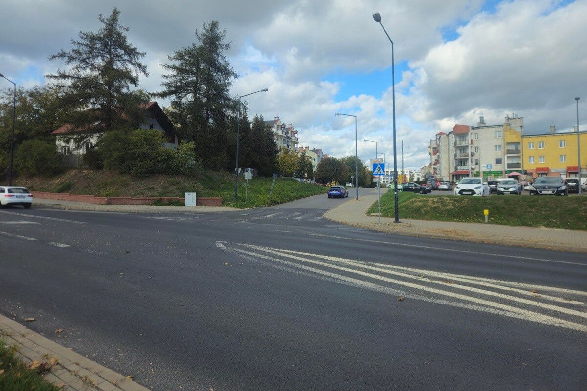 Skrzyżowanie ul. Willowej z ul. Tarasową w Lublinie