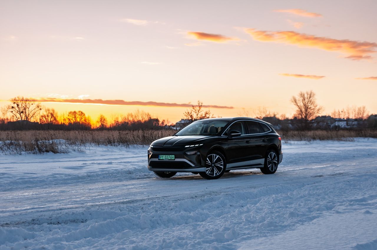 Skoda Enyaq 85 (2025) zimą
