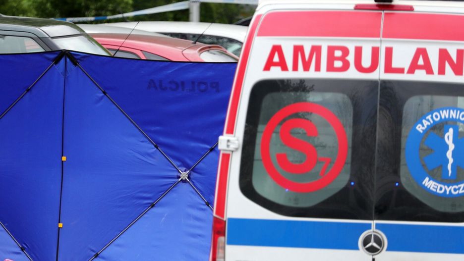 Strzelanina na Goc?awiuFot. Piotr Molecki/East News, Warszawa, 07.05.2021. Strzelanina przy pralni chemicznej przy ul. Bora Komorowksiego na Goclawiu. N/z dzialania sluzb.Piotr Molecki