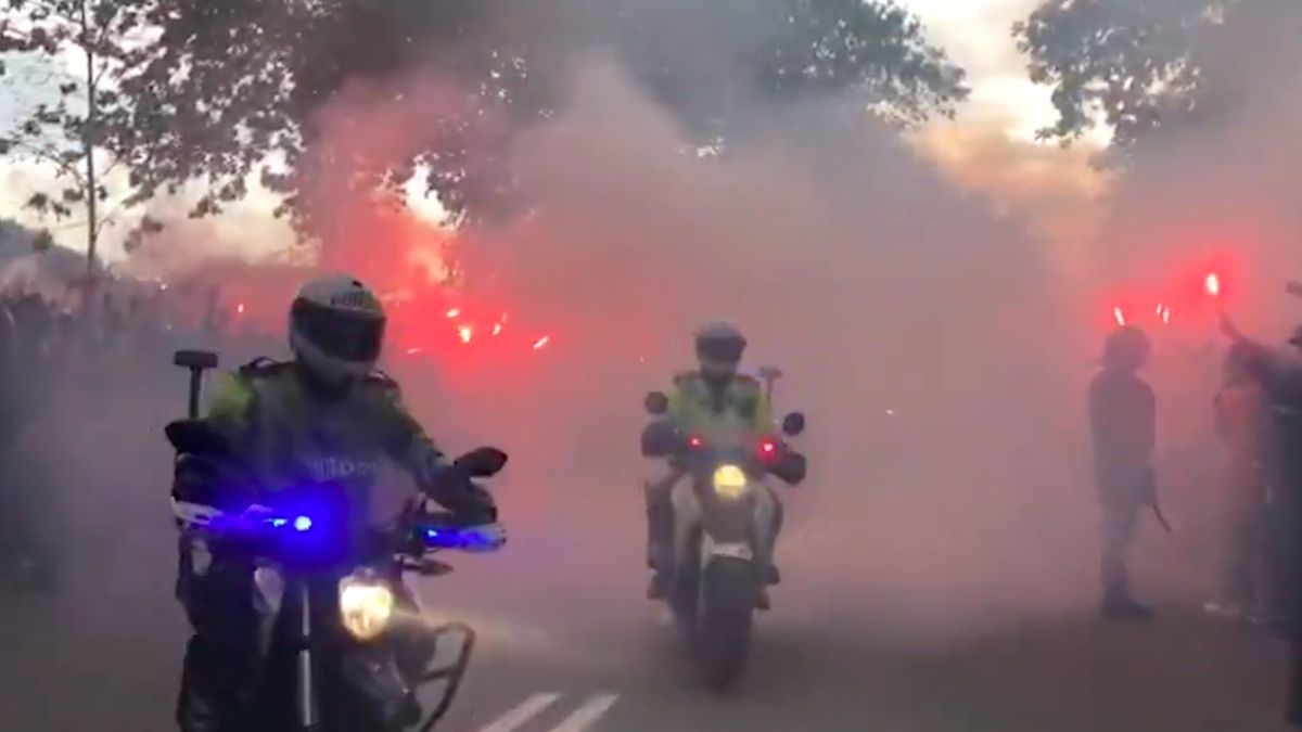 Katalońska policja przed meczem w Barcelonie