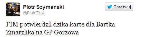 Źródło: twitter.com/PiotrGksz