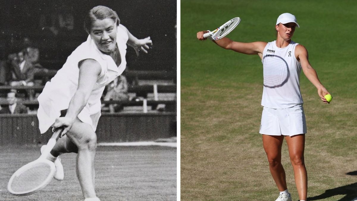 Getty Images / Austrian Archives/Imagno / Rob Newell - CameraSport via Getty Images /  / Na zdjęciach: Jadwiga Jędrzejowska oraz Iga Świątek