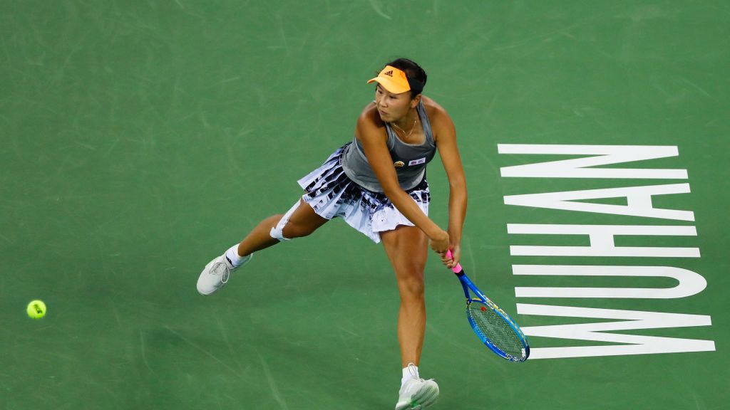 Shuai Peng podczas turnieju w Wuhan