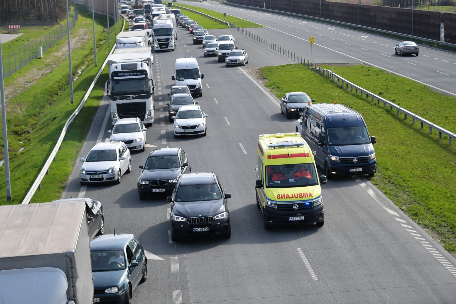 Wypadek na A2 w miejscowości Michałówek