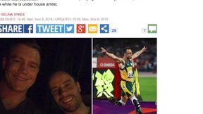 Uśmiech o ucha do ucha i selfie z kolegą. Oscar Pistorius dobrze bawi się w areszcie domowym