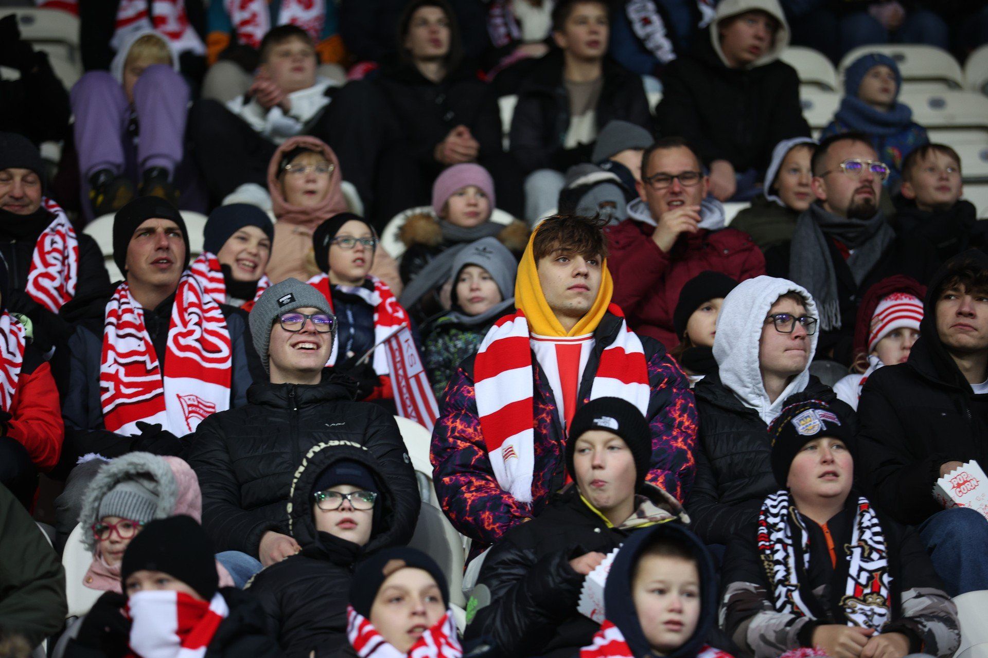 Kibice na meczu Cracovia - Motor Lublin