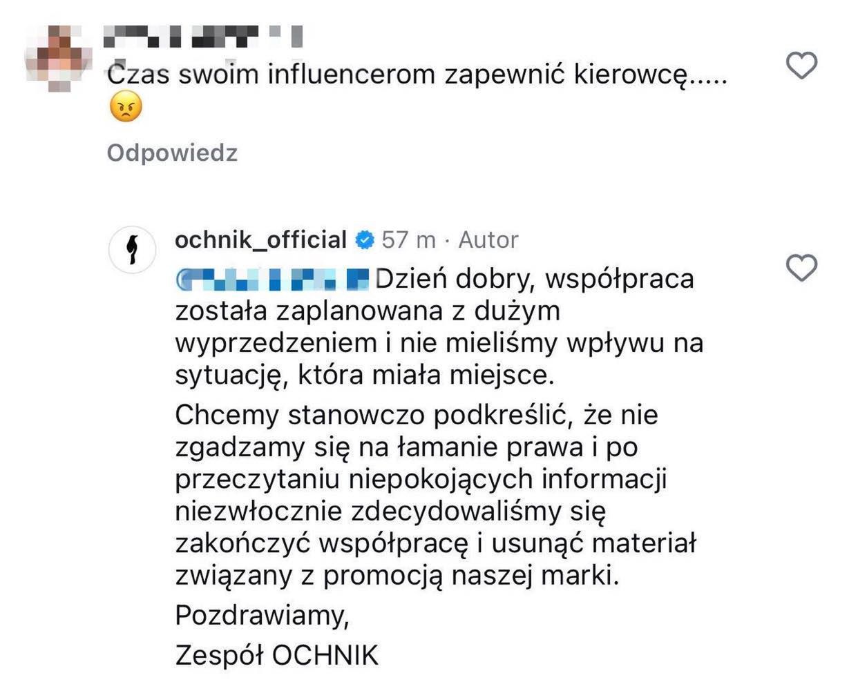 Znana marka zerwała współpracę z Klaudią El Dursi