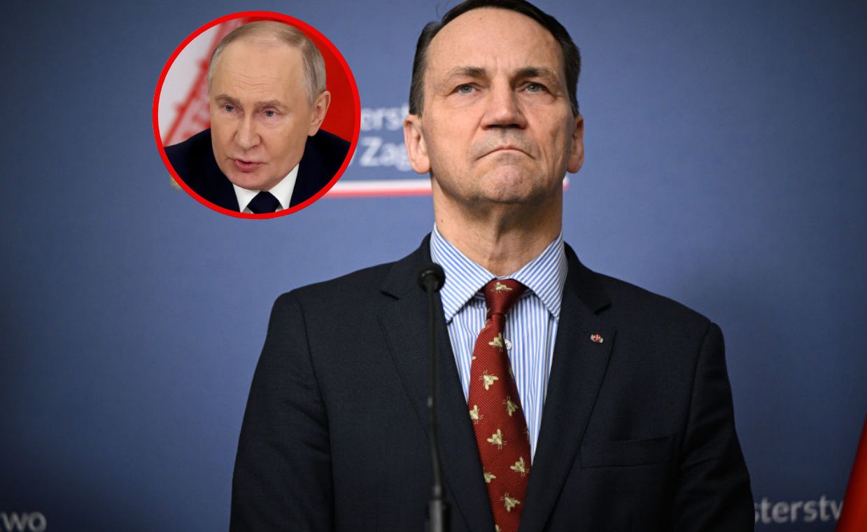 Sikorski ostro o Putinie. "Wyrzutek i zbrodniarz wojenny"