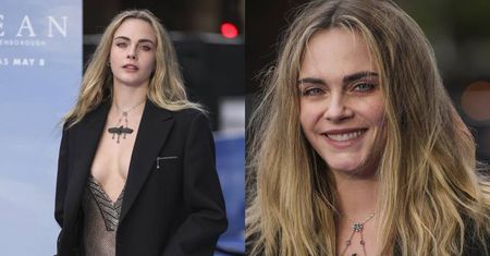 Cara Delevingne prezentuje okazały dekolt na premierze filmu "Ocean z Davidem Attenboroughem"