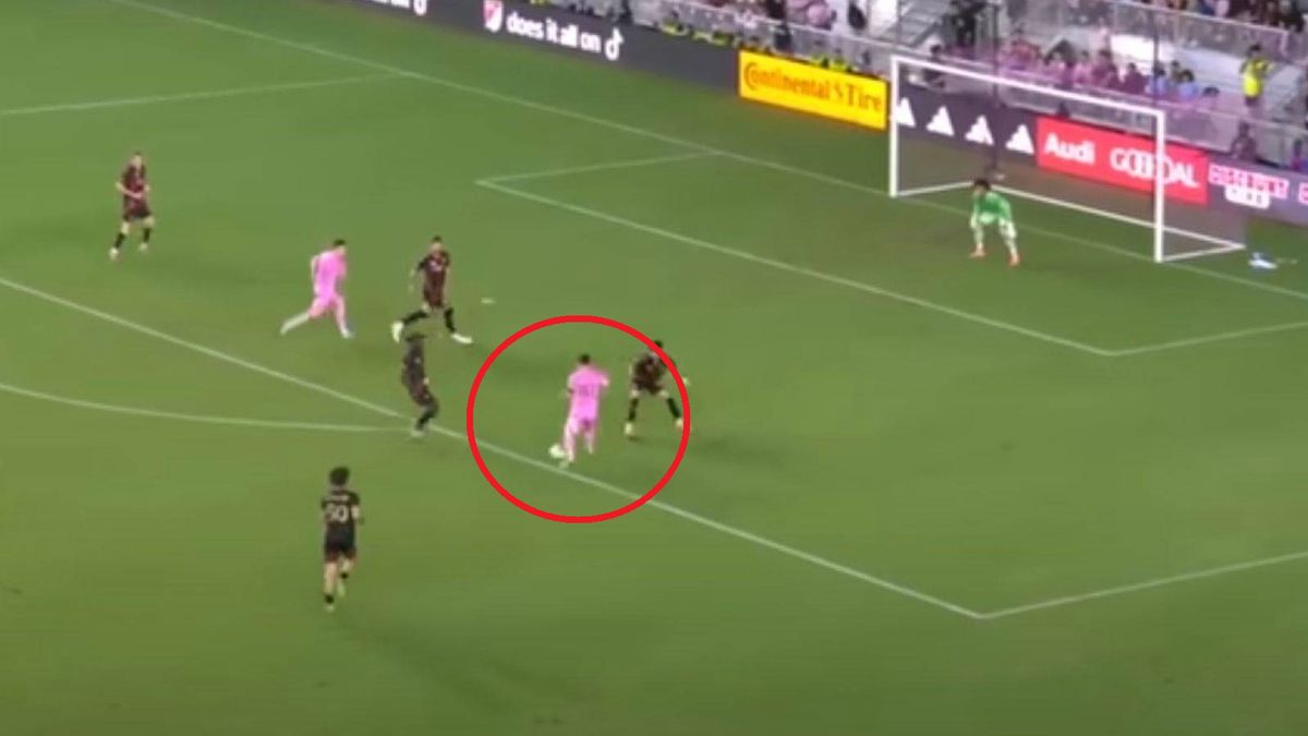 YouTube / MLS / Pierwszy gol Lionela Messiego w meczu z Atlantą United