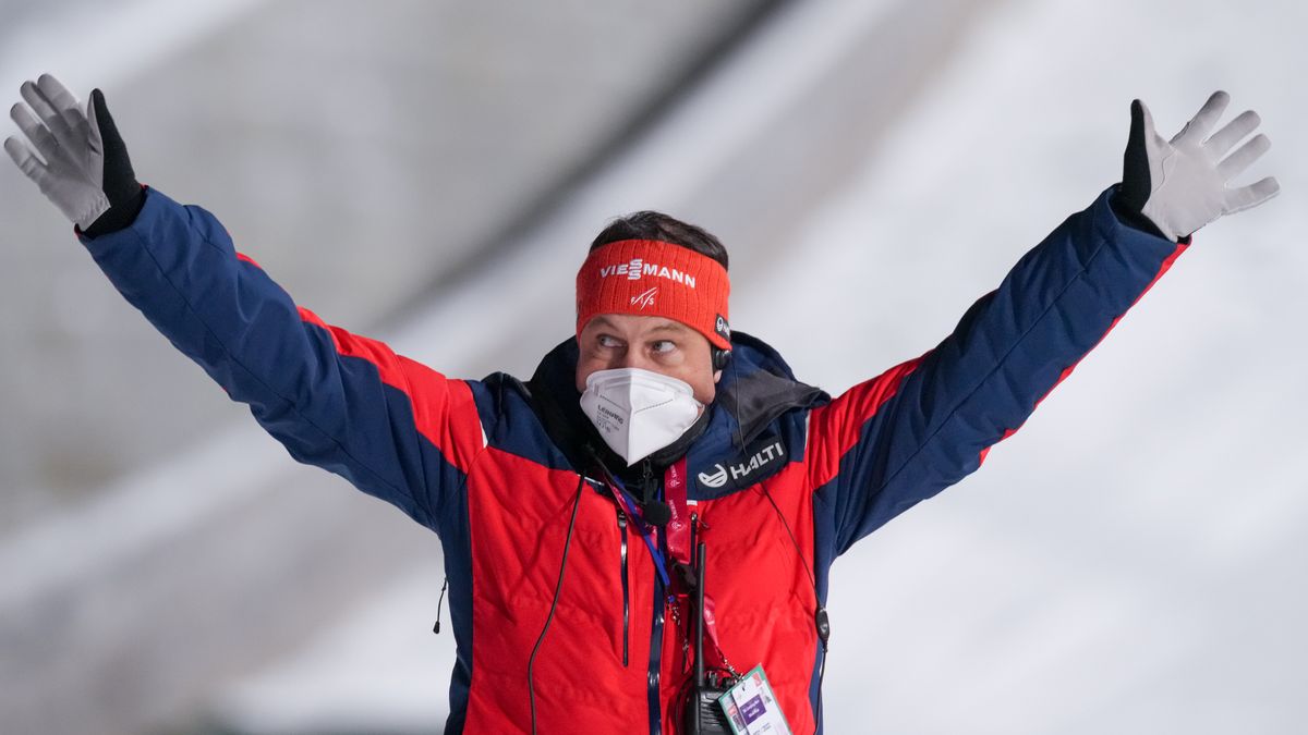 Sandro Pertile during the individual competition for FIS Ski Jumping World Cup In Zakopane, Poland, on January 17, 2022. (Photo by Foto Olimpik/NurPhoto via Getty Images)