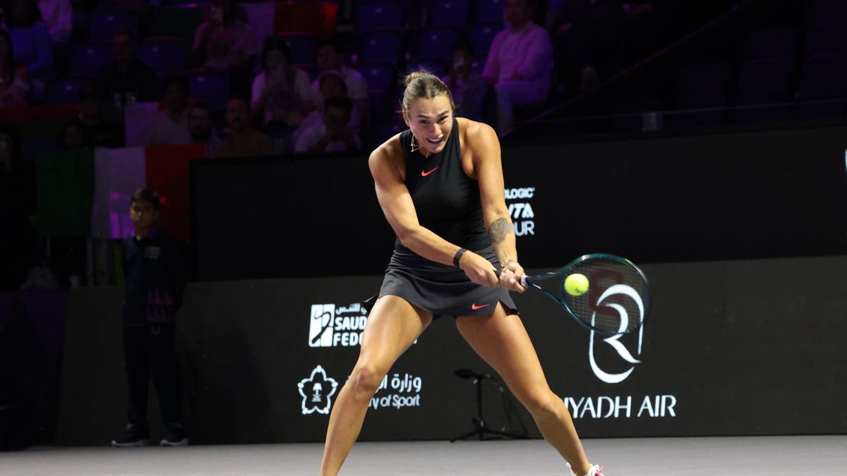 PAP/EPA / Marcin Cholewiński / Aryna Sabalenka w WTA Finals 2024