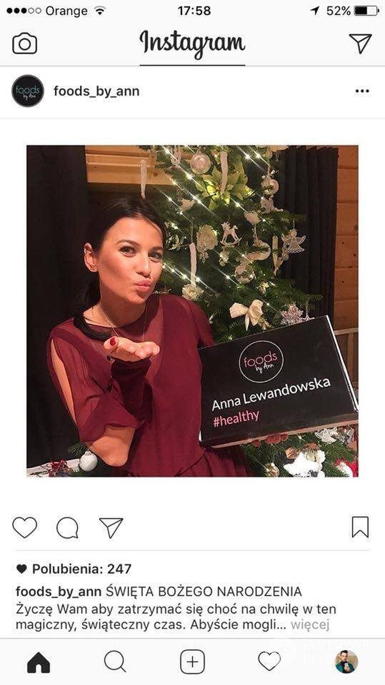 Anna Lewandowska - święta 2016, Wigilia zdjęcia
