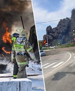Zmasowany atak na Biełgorod. Kłęby dymu nad miastem