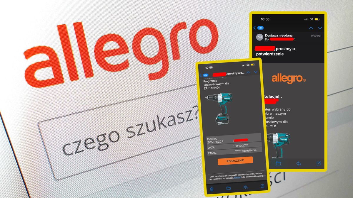 Fałszywe wiadomości "od Allegro"