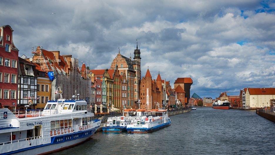 Cityscape of old Gdansk