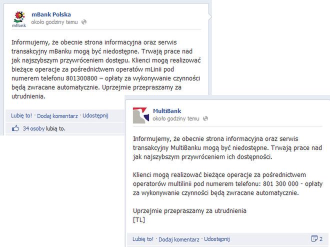 Awaria banku! mBank i Multibank nie działa