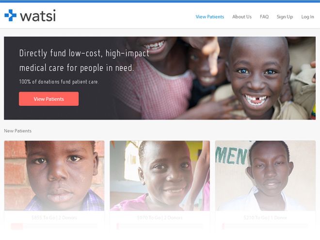 Watsi - strona internetowa, która ratuje zdrowie i życie
