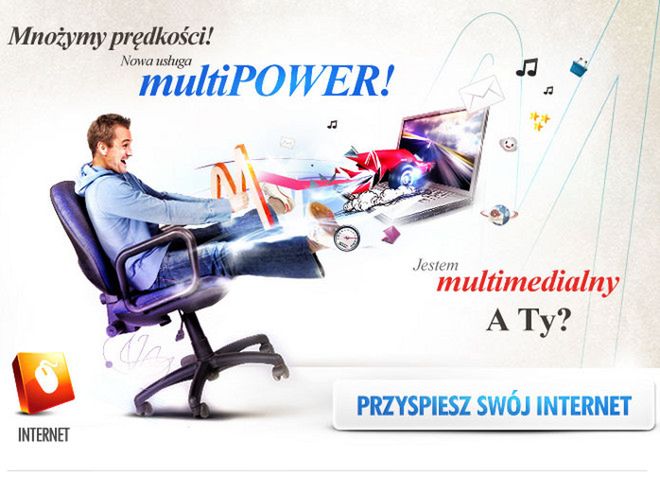 Multimedia przyspiesza internet