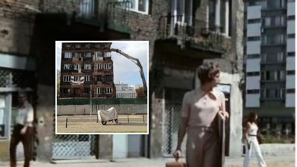 Rozbiórka kamienicy znanej z filmu "Poszukiwany poszukiwana"
