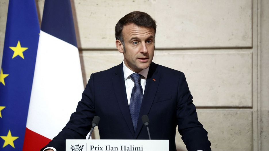 Archiwum zagraniczne East News 2025-02
France's President Emmanuel Macron addresses the audience during the Ilan Halimi Prize award ceremony at the Elysee presidential Palace in Paris, on February 13,  2025. The Ilan Halimi Prize, named after the young French man of Moroccan Jewish ancestry Ilan Halimi, who was kidnapped, tortured and killed on 13 February 2006, rewards young people's commitment to combating racism and anti-Semitic prejudices and stereotypes. (Photo by Yoan VALAT / POOL / AFP)
YOAN VALAT