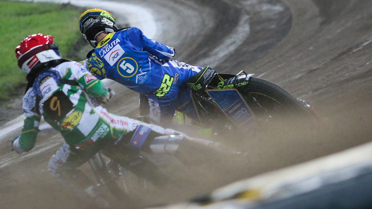 WP SportoweFakty / Patryk Kowalski / Na zdjęciu: Leon Madsen kontra Artiom Łaguta