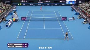 Tenis, WTA Pekin, 3. runda: A. Kerber - E. Switolina (mecz)