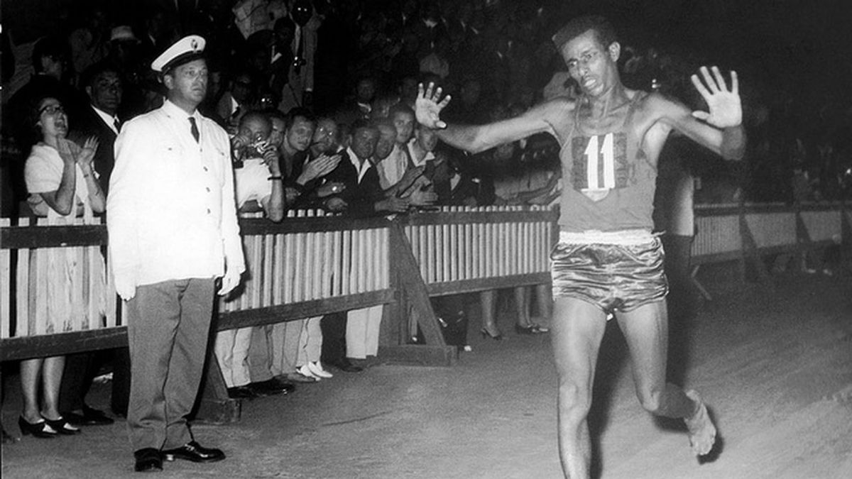 Abebe Bikila w 1960 r.