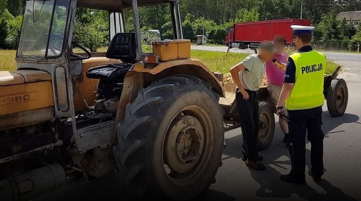 Jechał pijany ciągnikiem na randkę. To początek jego problemów