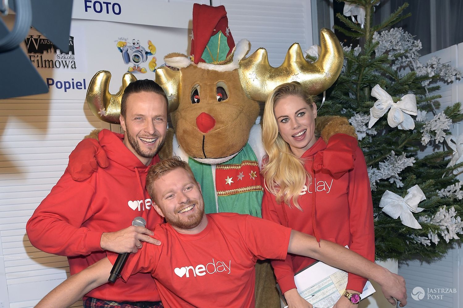 Marek Krupski, Michał Tomala i Magda Modra na spotkaniu fundacji Oneday