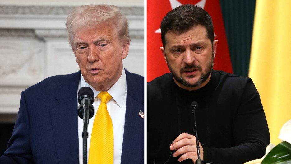 Donald Trump i Wołodymyr Zełenski