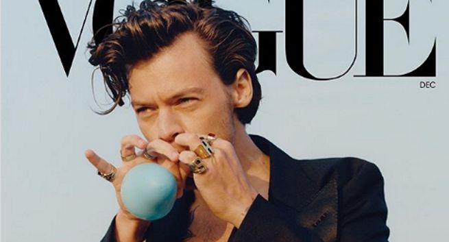 Harry Styles pierwszym mężczyzną na okładce amerykańskiego "Vogue"