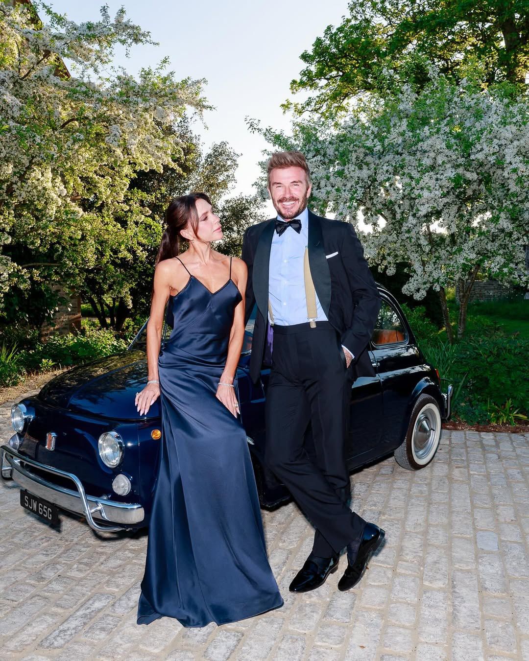 Tak Beckhamowie celebrowali 50. urodziny Davida