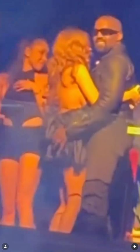 Kanye West i Bianca Censori w klubie