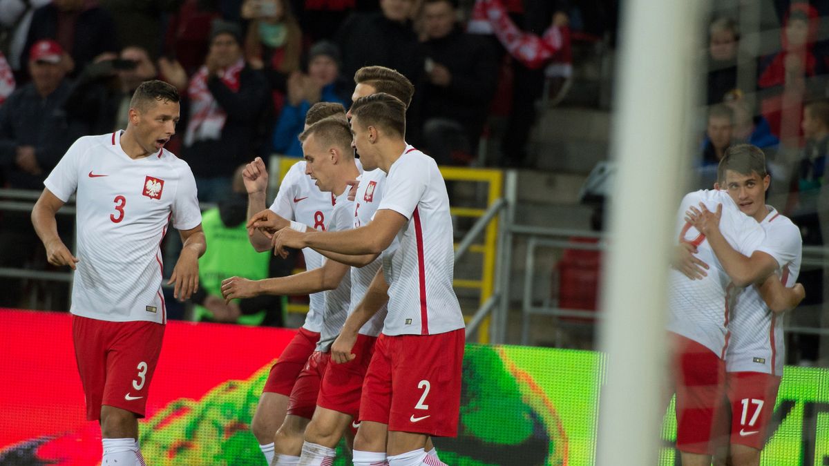 Radość piłkarzy reprezentacji Polski U-21