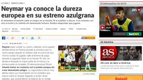 Zagraniczne media o meczu Lechia - Barcelona: Twarde zderzenie Neymara z europejską piłką