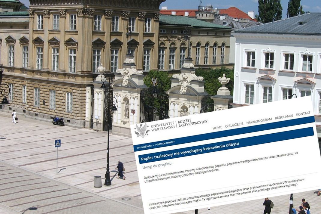"Papier toaletowy nie wywołujący krwawienia w okolicach odbytu". Kuriozum na uniwersytecie