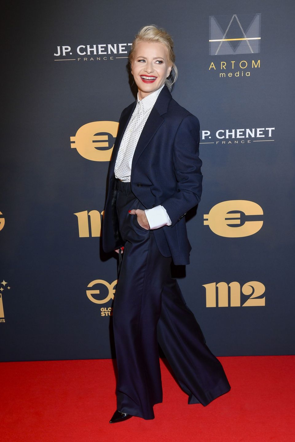 Małgorzata Kożuchowska na premierze filmu "Gdzie diabeł nie może, tam baby pośle"