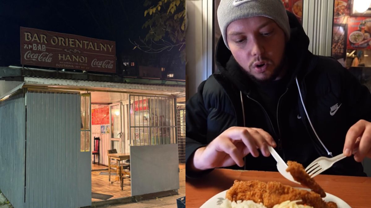 Książulo zjadł posiłek w tajemniczym blaszaku w Warszawie