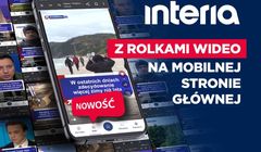 Interia z rolkami wideo na mobilnej stronie głównej