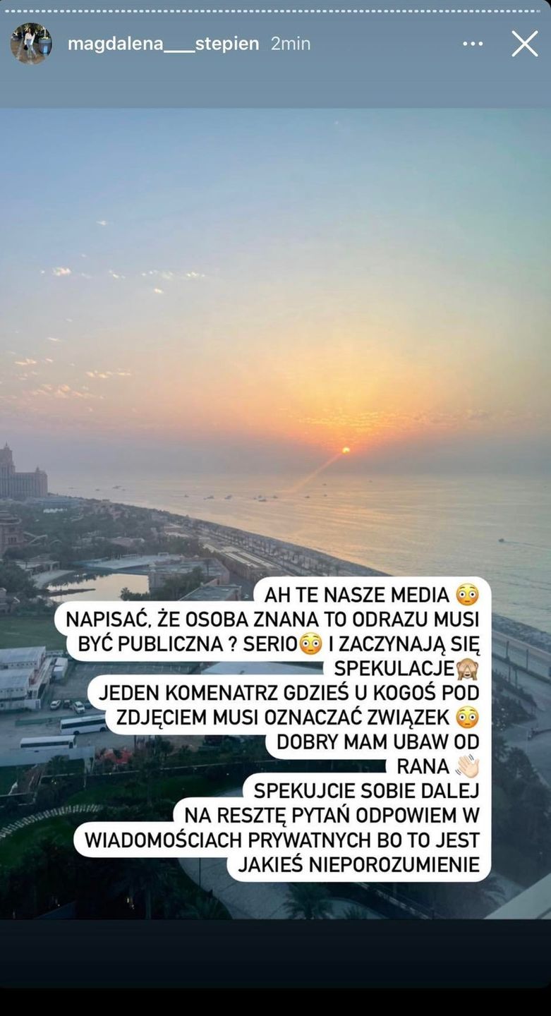 Magdalena Stępień odnosi się do komentarzy internautów dotyczących jej tajemniczego partnera!