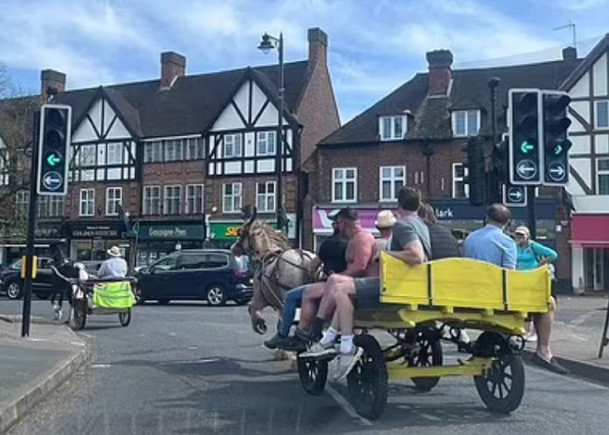 Zamieszki w Surrey. Przyczyną... podróżni na powozach konnych