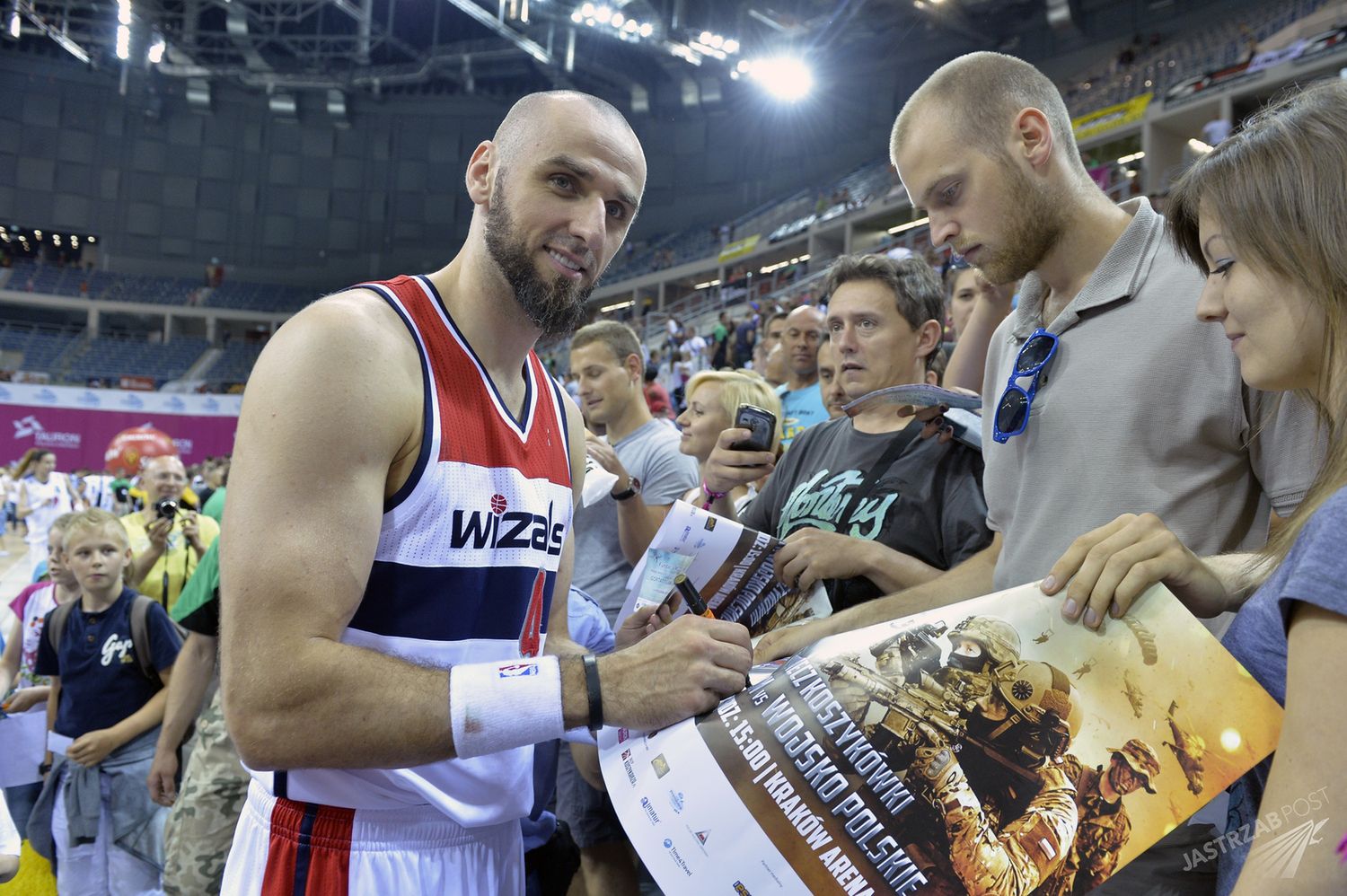 czerwiec 2014, Mecz charytatywny Gortat Team vs. Wojsko Polskie, Marcin Gortat