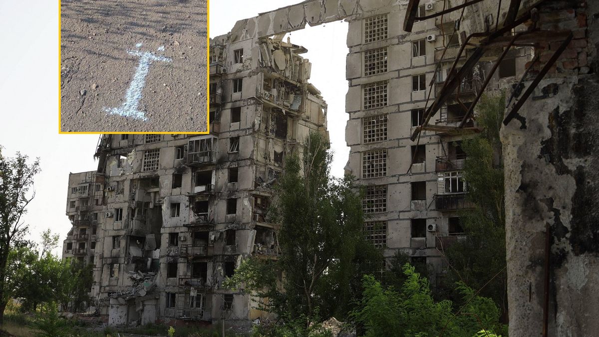 Ukraińskie litery na ulicach Mariupola