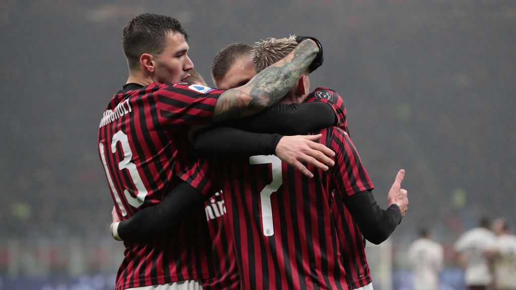 Getty Images / Emilio Andreoli / Na zdjęciu: piłkarze AC Milan